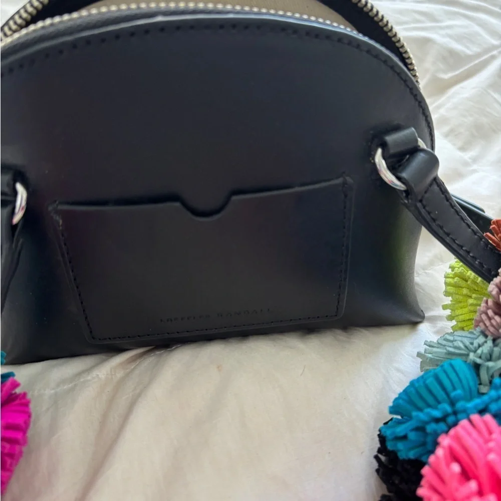 Loeffler randall new Black Pom-Pom Embellished Women's Bag